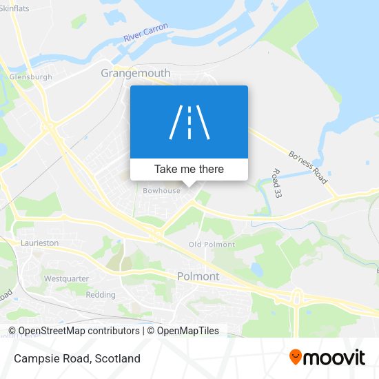 Campsie Road map