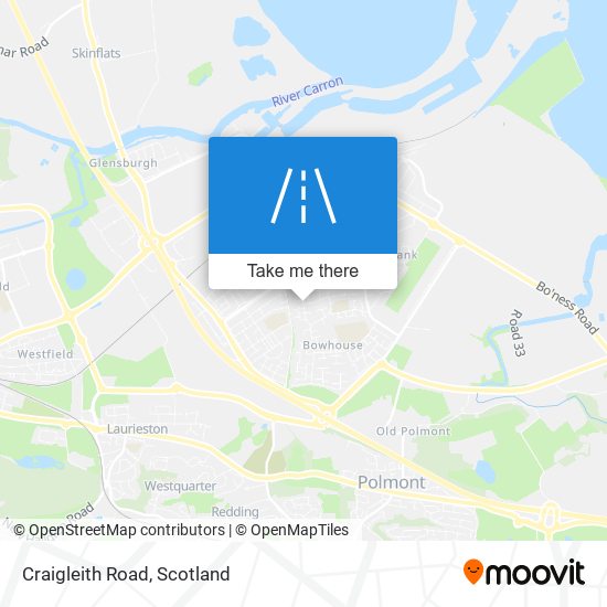 Craigleith Road map