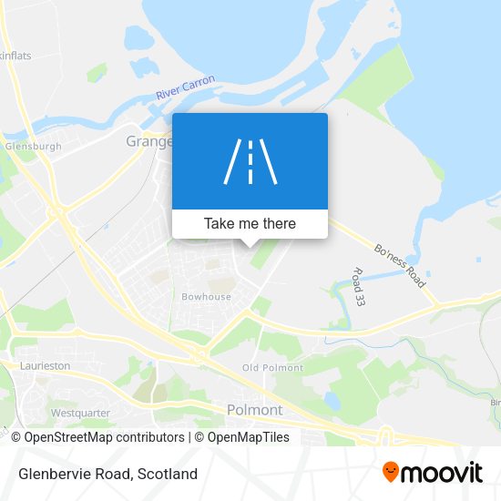 Glenbervie Road map