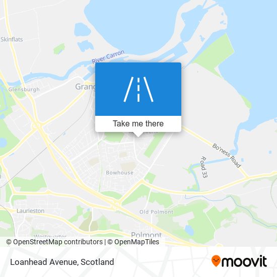 Loanhead Avenue map