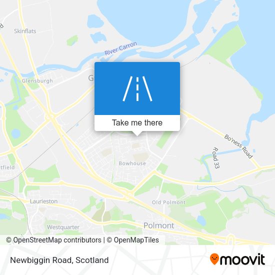 Newbiggin Road map