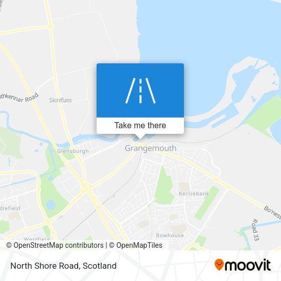 North Shore Road map