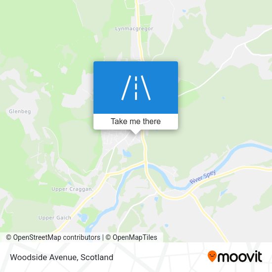 Woodside Avenue map