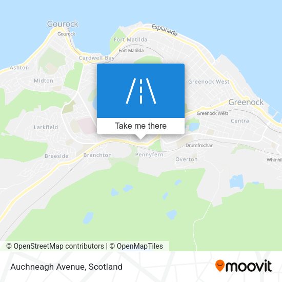 Auchneagh Avenue map