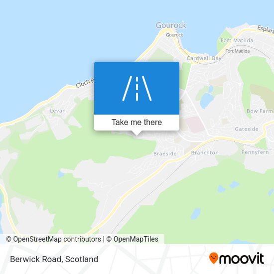 Berwick Road map