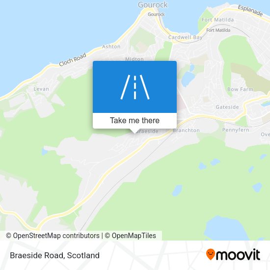 Braeside Road map