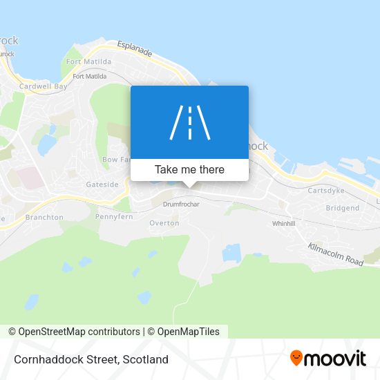 Cornhaddock Street map