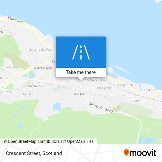 Crescent Street map