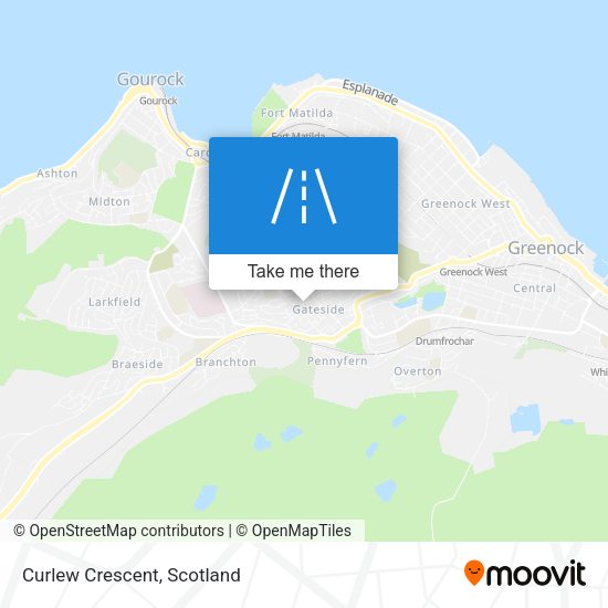 Curlew Crescent map