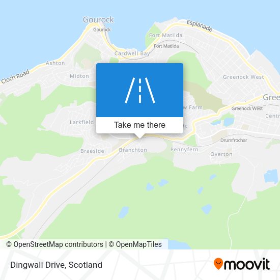 Dingwall Drive map