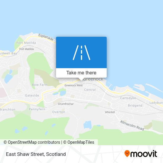 East Shaw Street map