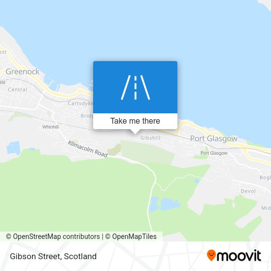 Gibson Street map