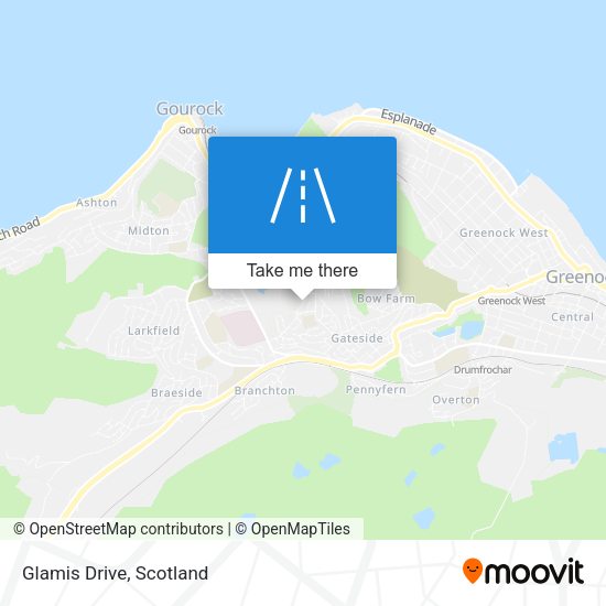 Glamis Drive map
