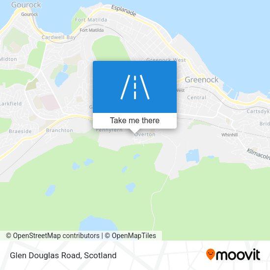 Glen Douglas Road map