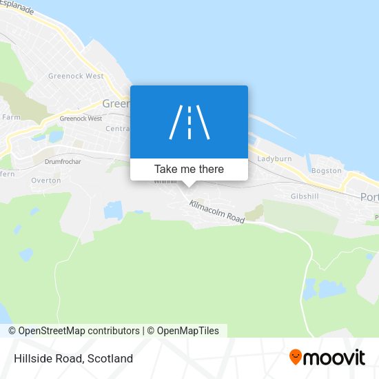 Hillside Road map