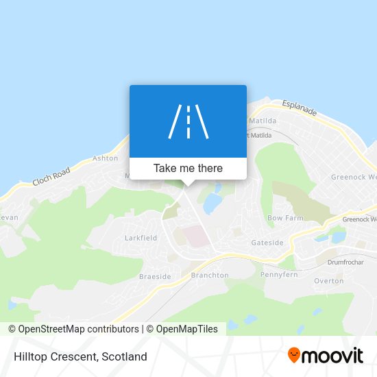 Hilltop Crescent map