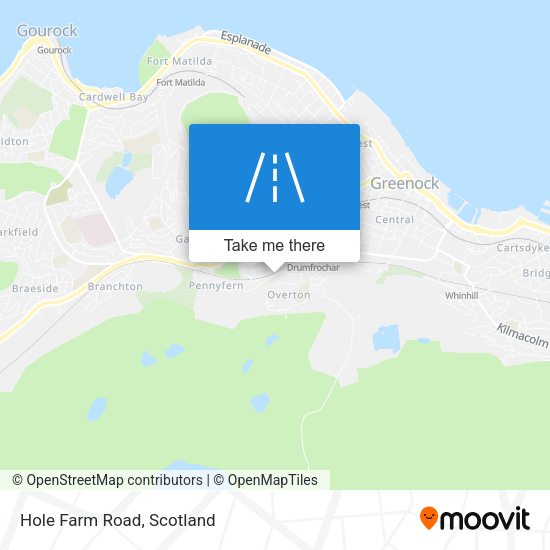 Hole Farm Road map