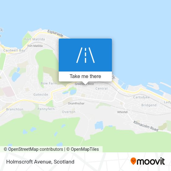 Holmscroft Avenue map