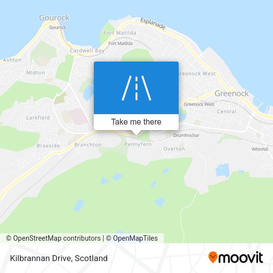 Kilbrannan Drive map