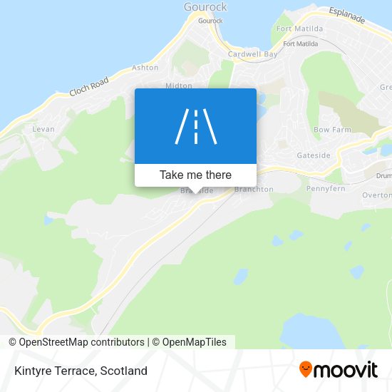 Kintyre Terrace map