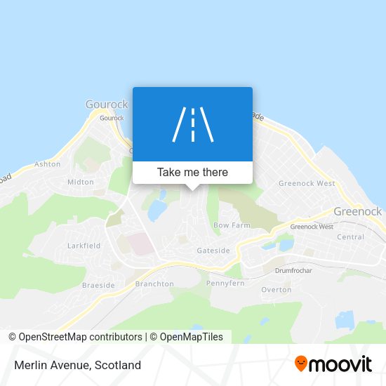 Merlin Avenue map