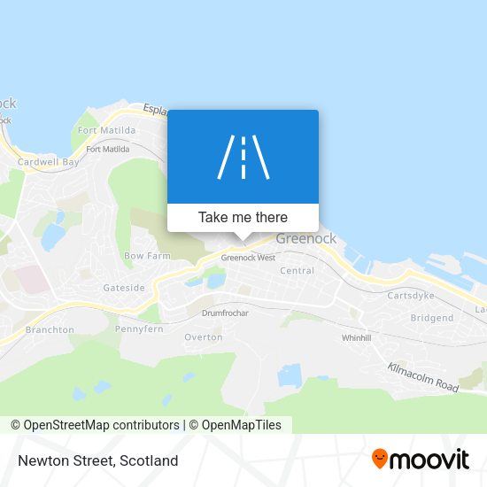 Newton Street map