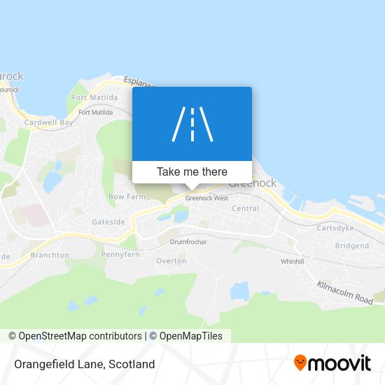 Orangefield Lane map