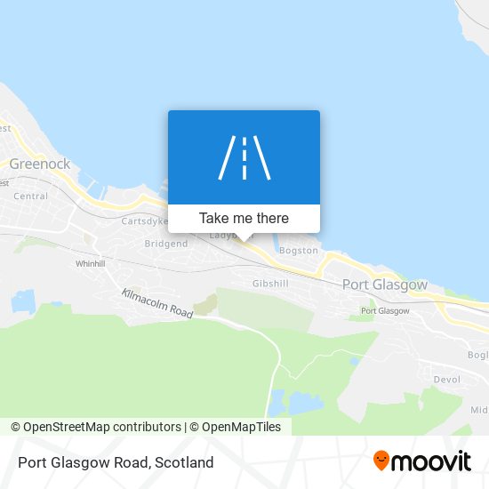 Port Glasgow Road map