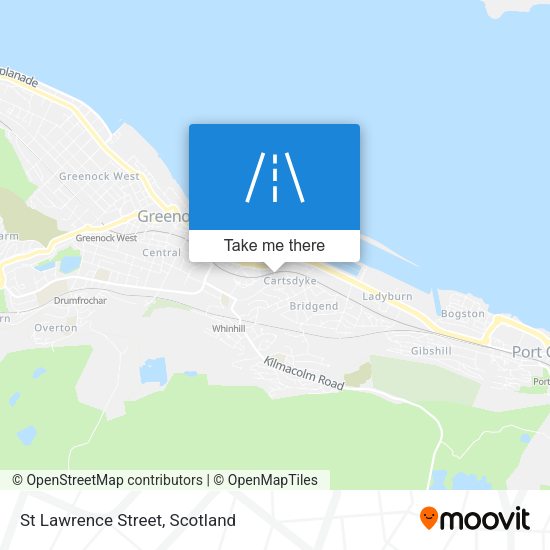 St Lawrence Street map