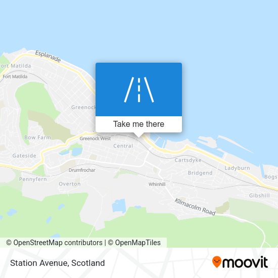 Station Avenue map