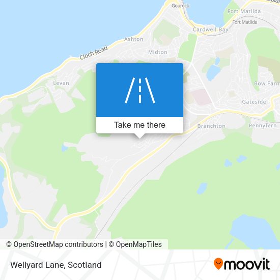 Wellyard Lane map