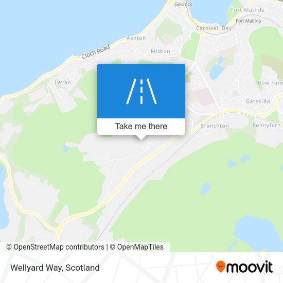 Wellyard Way map