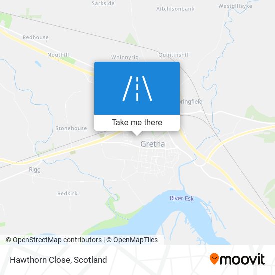 Hawthorn Close map