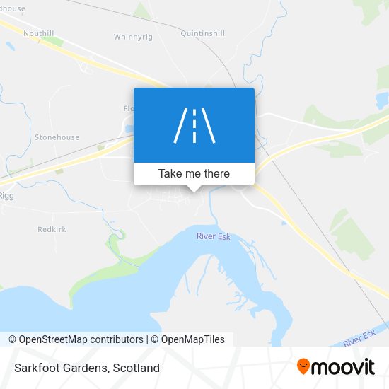 Sarkfoot Gardens map
