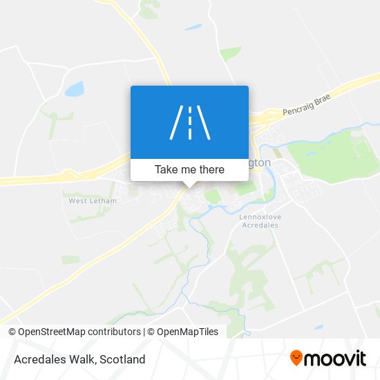 Acredales Walk map