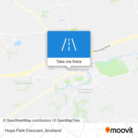 Hope Park Crescent map