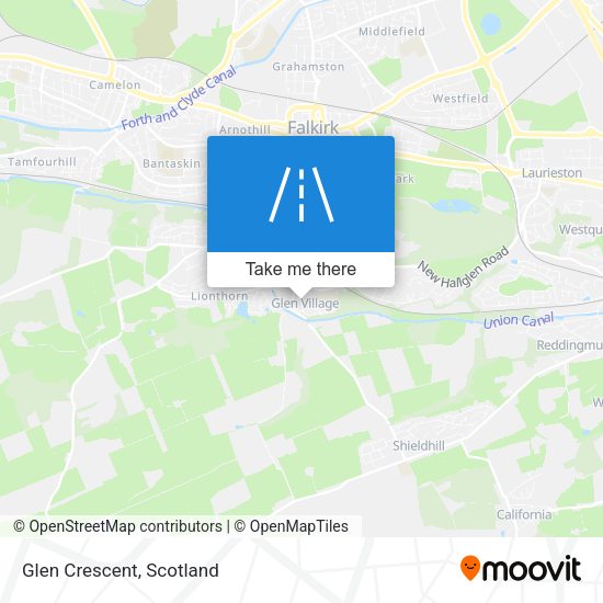 Glen Crescent map