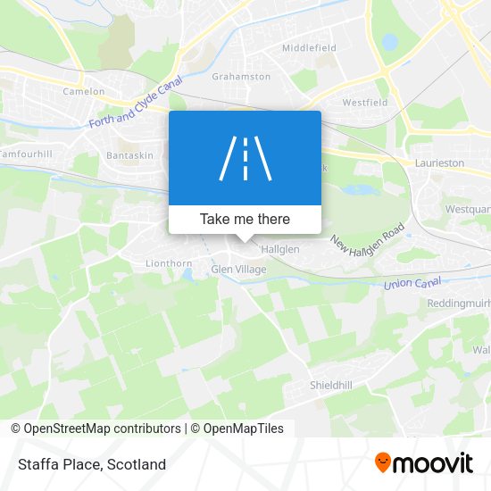 Staffa Place map