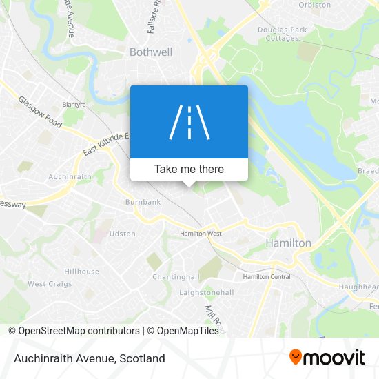Auchinraith Avenue map