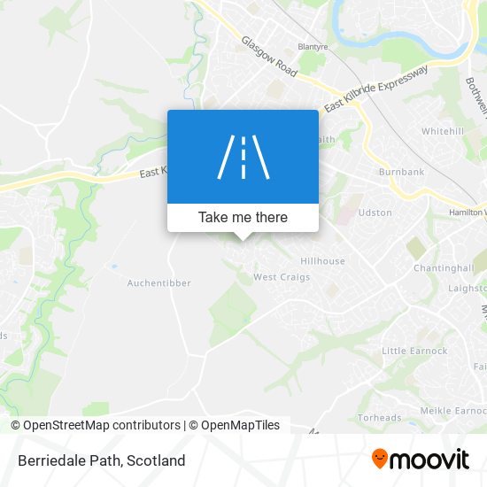 Berriedale Path map