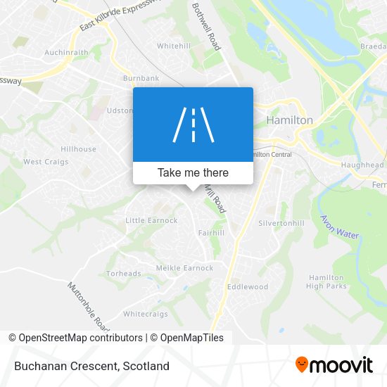 Buchanan Crescent map