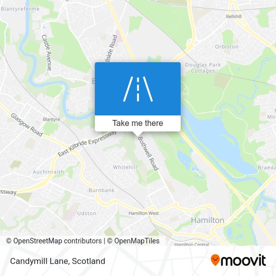 Candymill Lane map