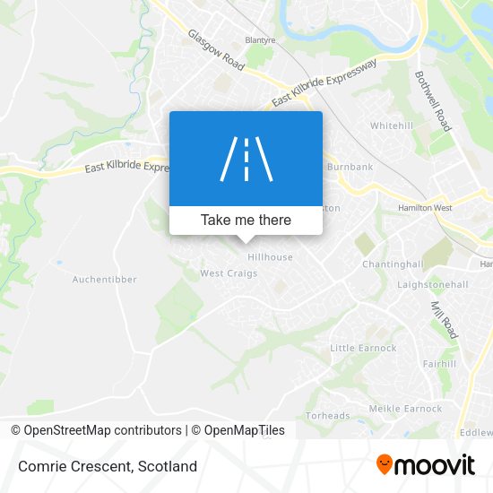 Comrie Crescent map