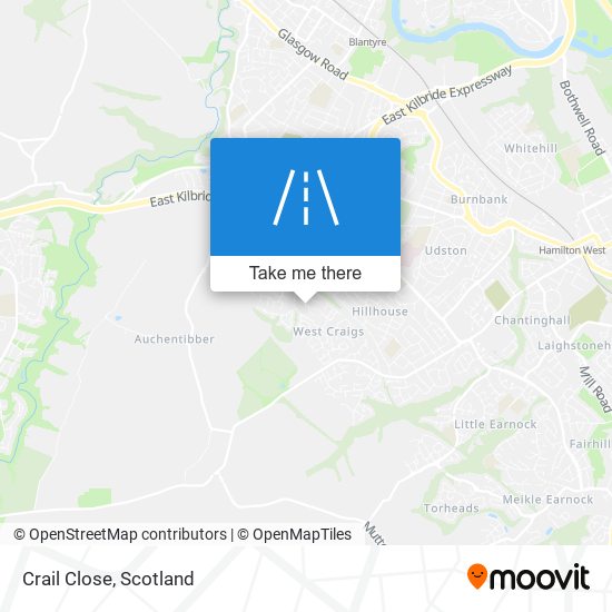 Crail Close map