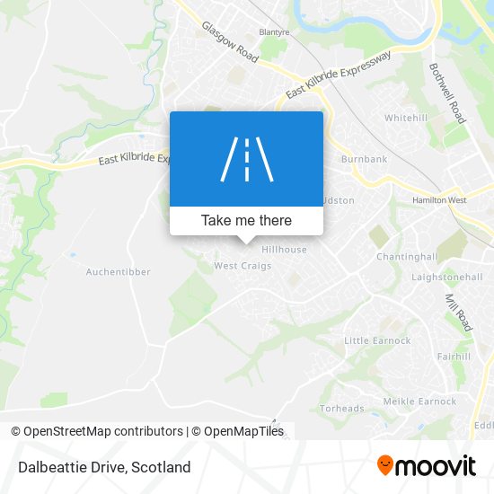 Dalbeattie Drive map