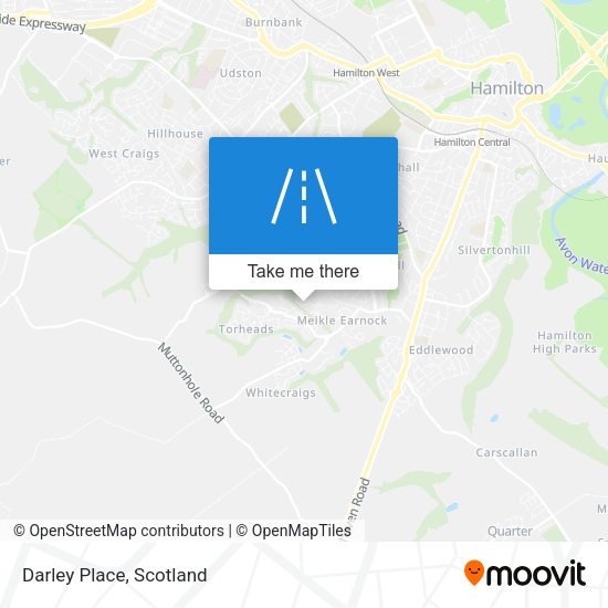 Darley Place map