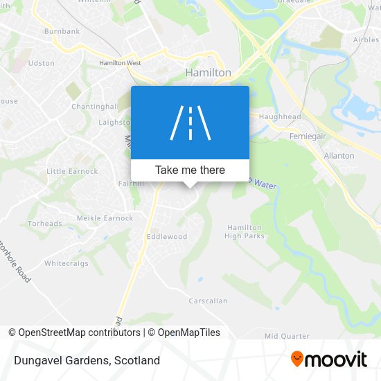Dungavel Gardens map