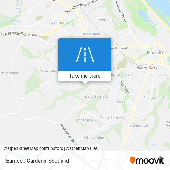 Earnock Gardens map