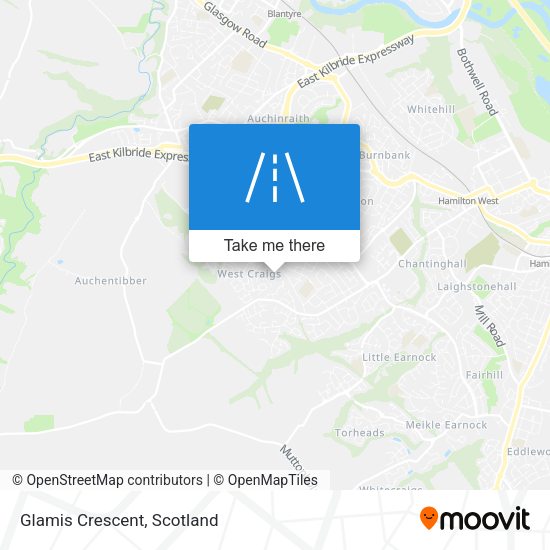 Glamis Crescent map