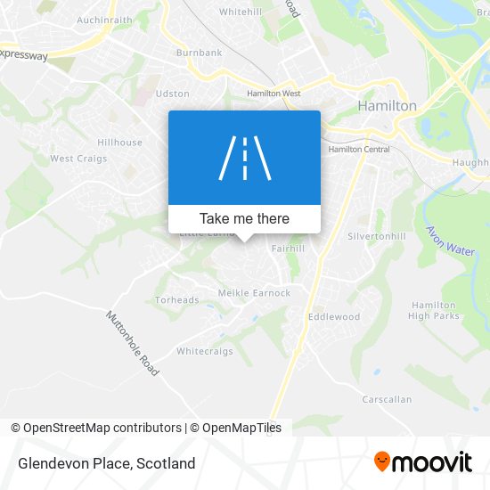 Glendevon Place map